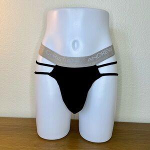 Andrew Christian Black Caged Brief Size Medium